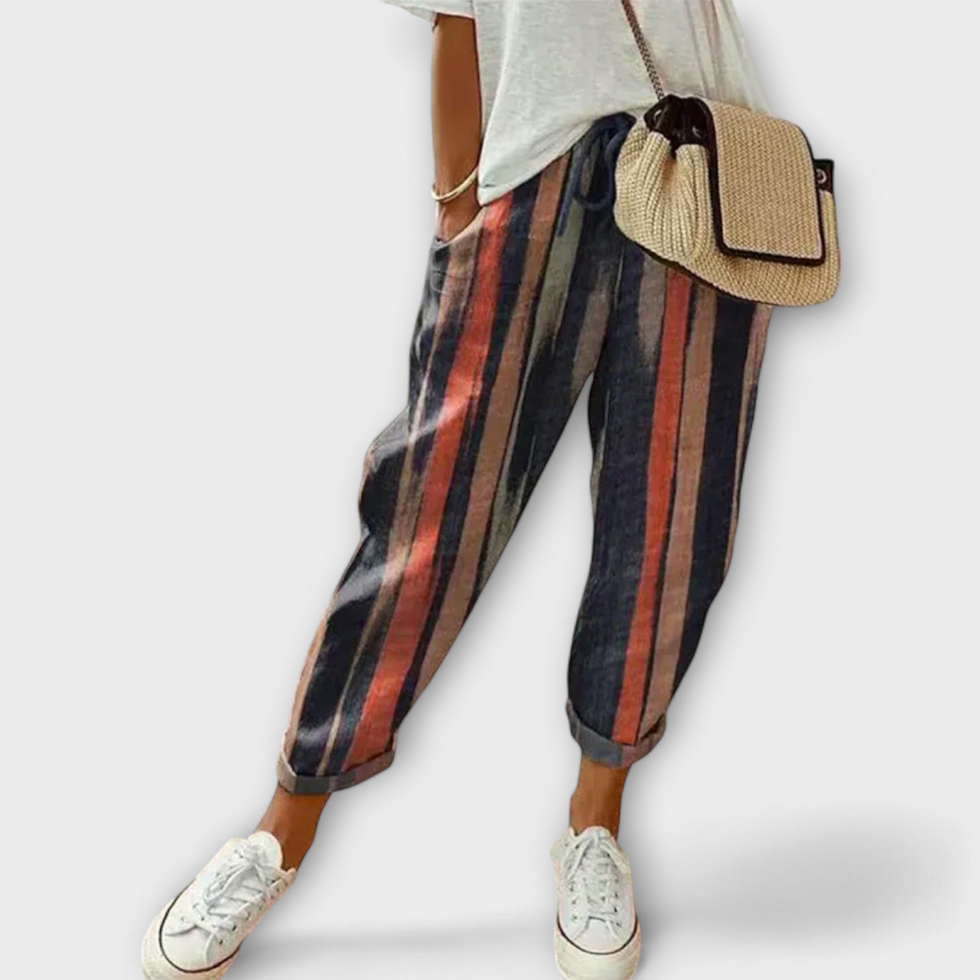 Burga – Comfortabele broek van katoen en linnen