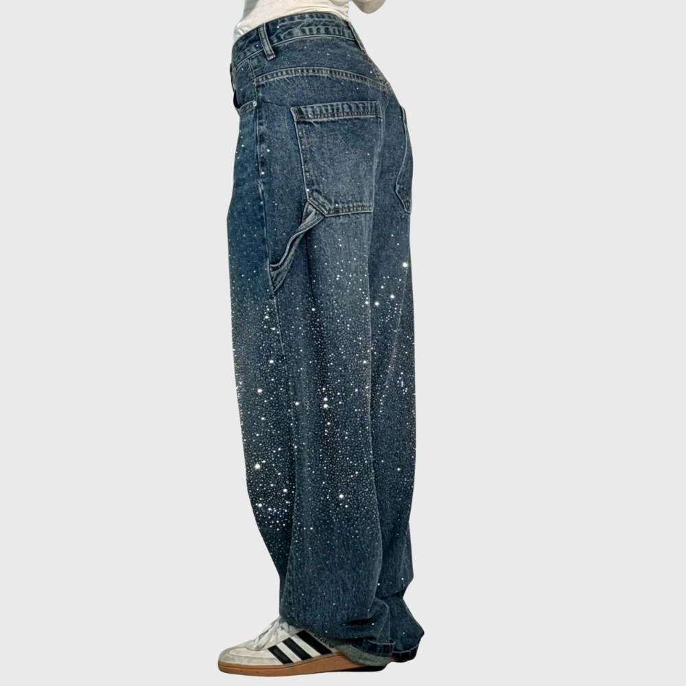 Jean - Denim timmermansballonbroek