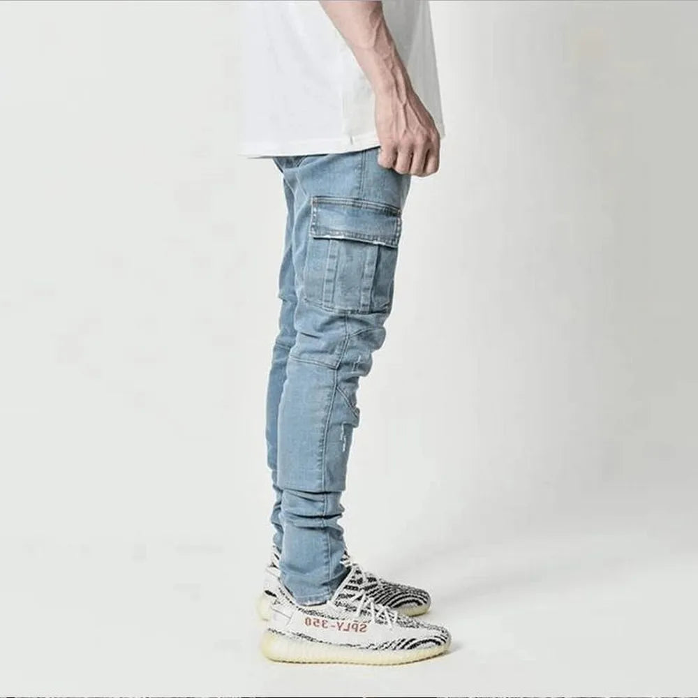 Cargo Street Elastic Jeans