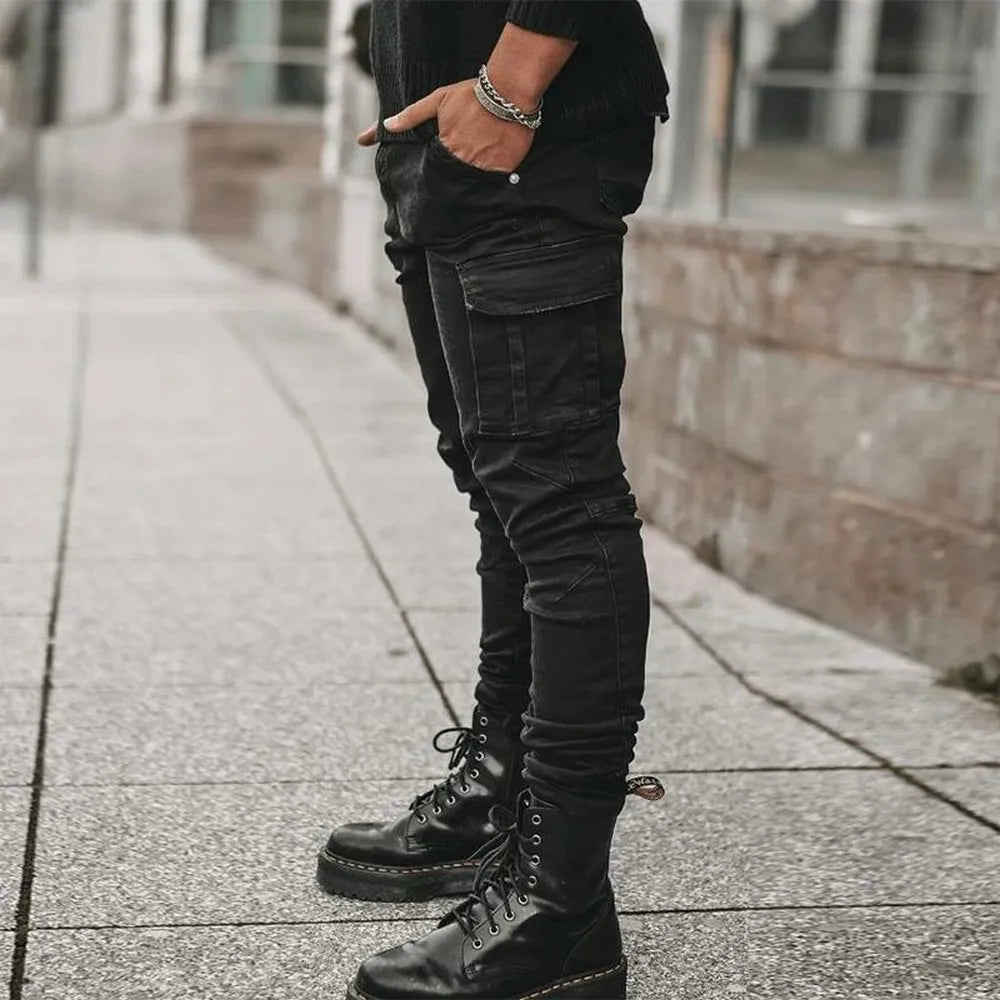 Cargo Street Elastic Jeans