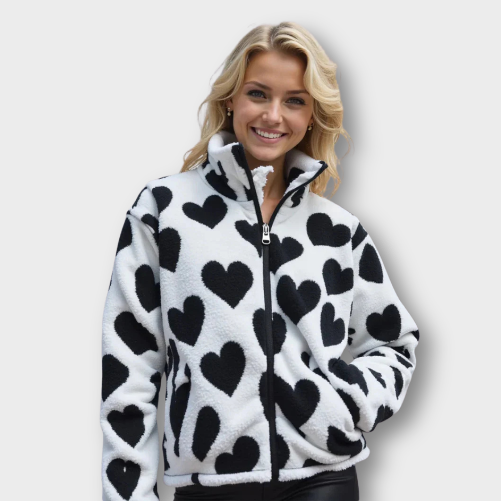 Katharina™ | Omkeerbare jas met hartjes