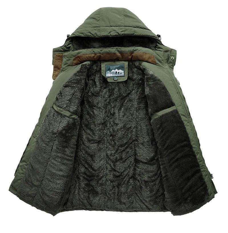 Bjorn - Warme Heren Fleece Winterjas Van Premium Wolmix