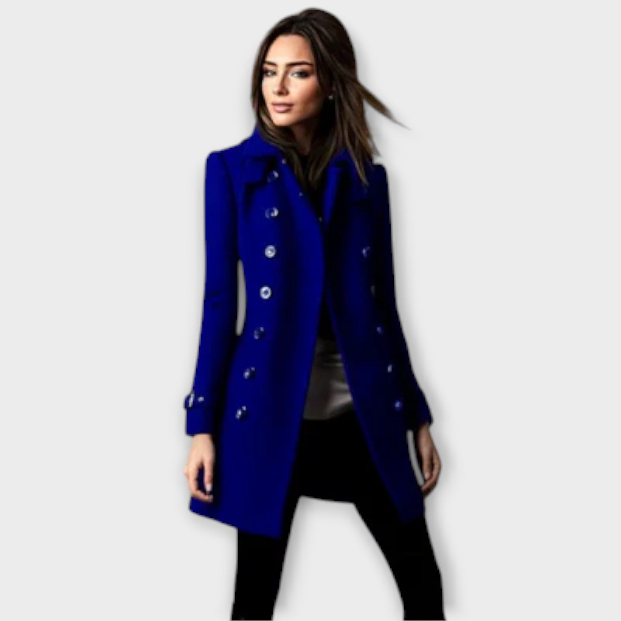 Linda – Dubbelrijige trenchcoat