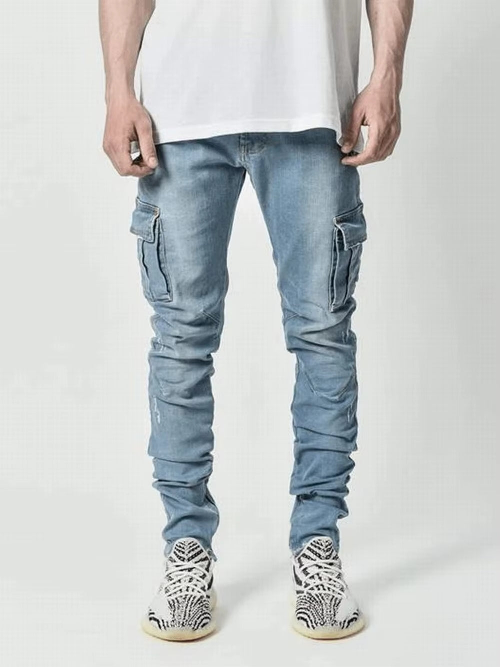 Cargo Street Elastic Jeans