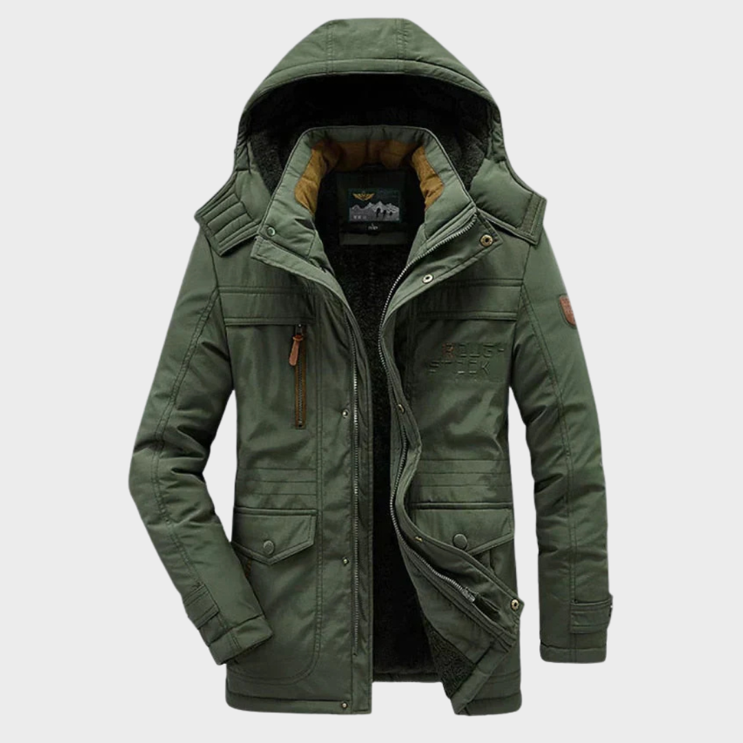 Bjorn - Warme Heren Fleece Winterjas Van Premium Wolmix