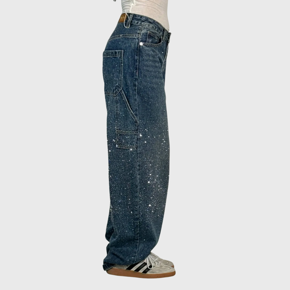Jean -  Denim timmermansballonbroek