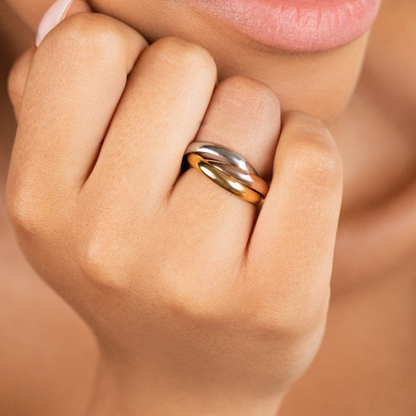 Drie-kleurige ring